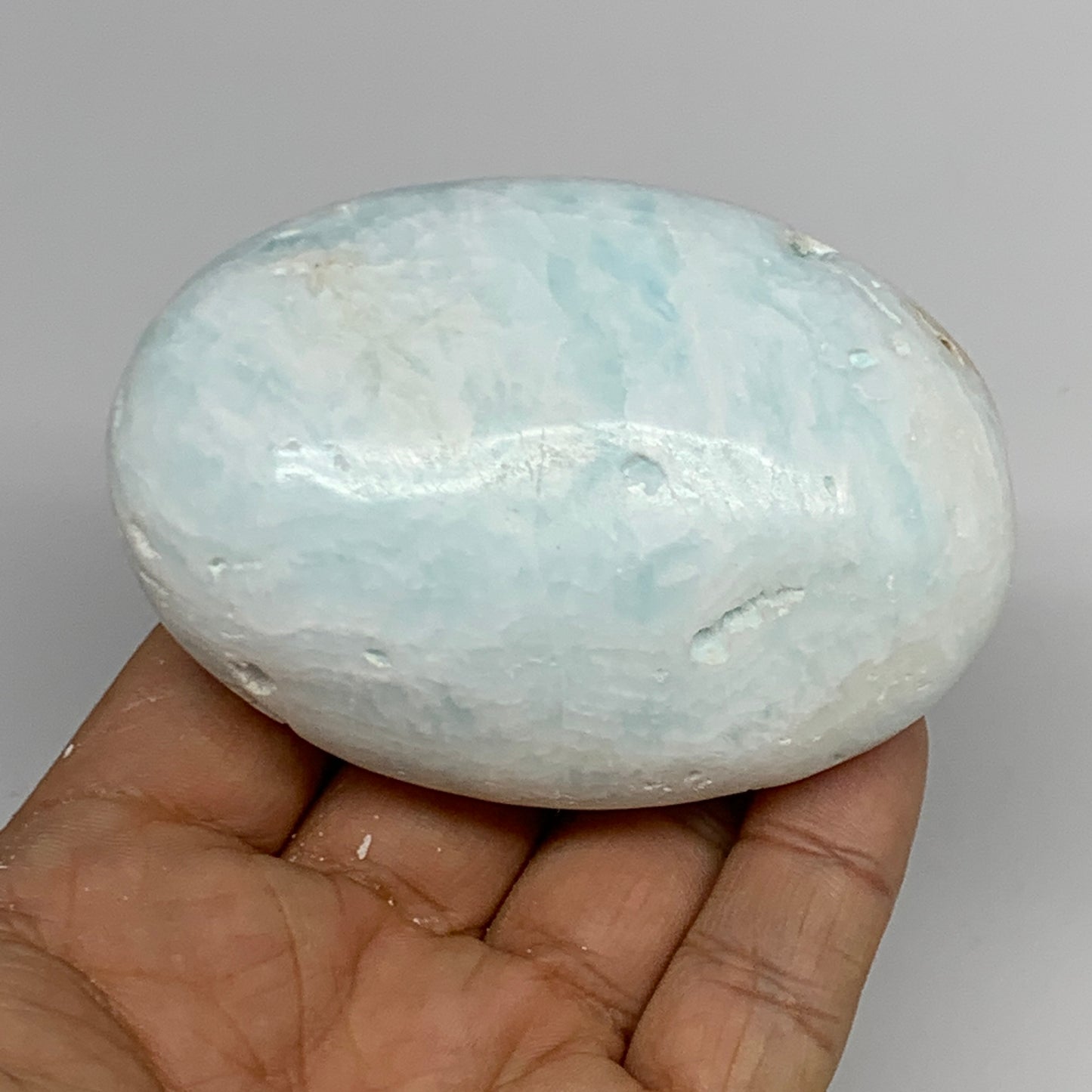 213.5g, 3.1"x2.2"x1.3", Caribbean Calcite Palm-Stone @Afghanistan, B23104