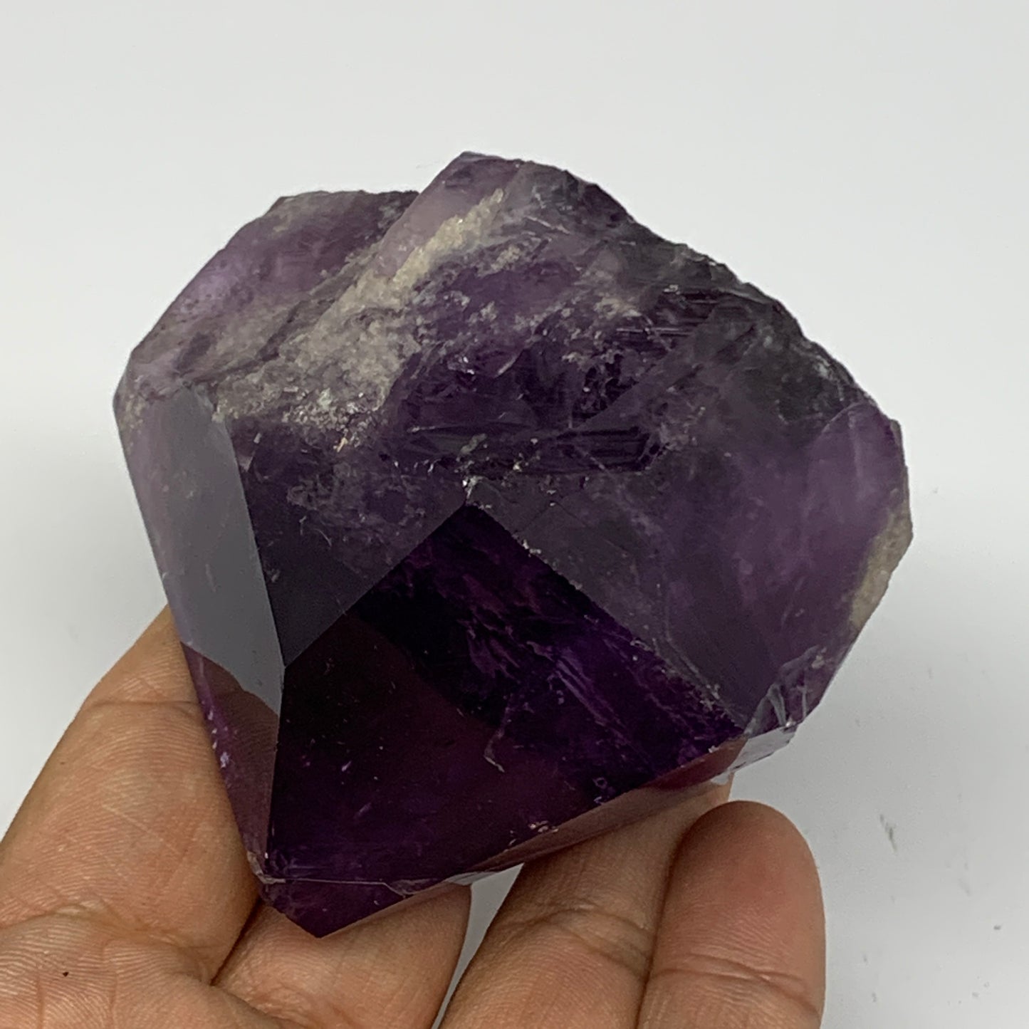 229.1g,2.3"x2.8"x1.8", Amethyst Point Polished Rough lower part Stands, B19044