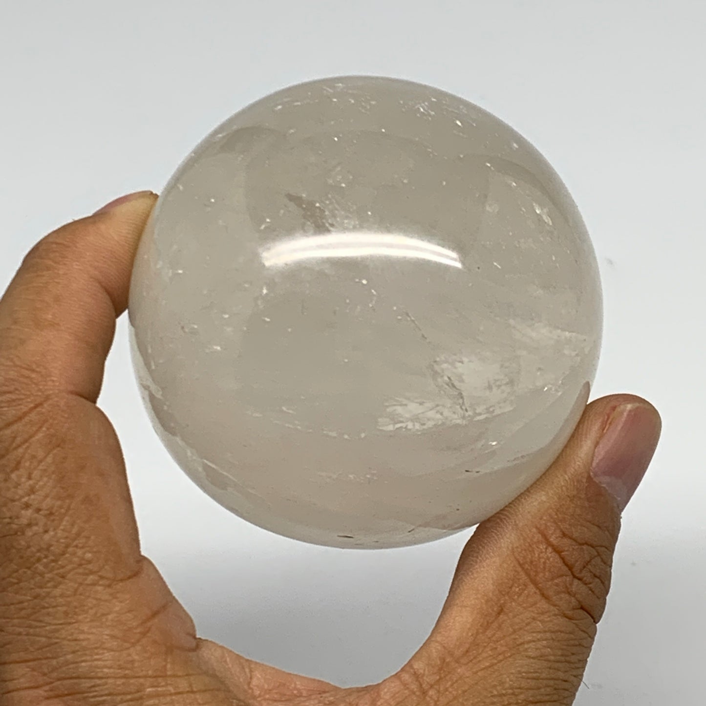 375.2g, 2.5"(64mm), Natural Quartz Sphere Crystal Gemstone Ball @Brazil, B22321