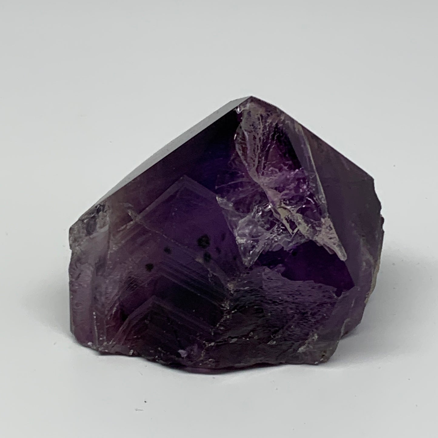 229.1g,2.3"x2.8"x1.8", Amethyst Point Polished Rough lower part Stands, B19044