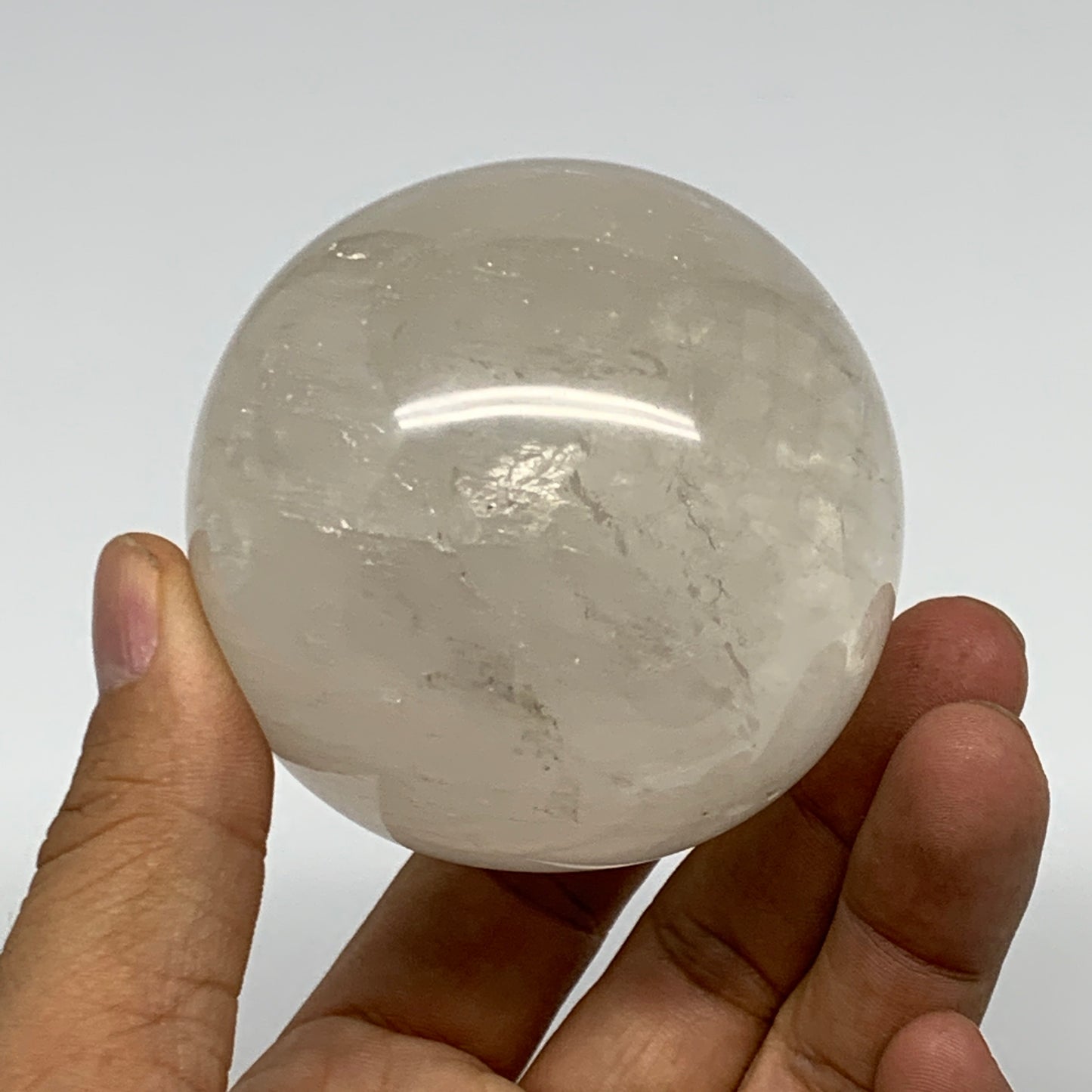 375.2g, 2.5"(64mm), Natural Quartz Sphere Crystal Gemstone Ball @Brazil, B22321
