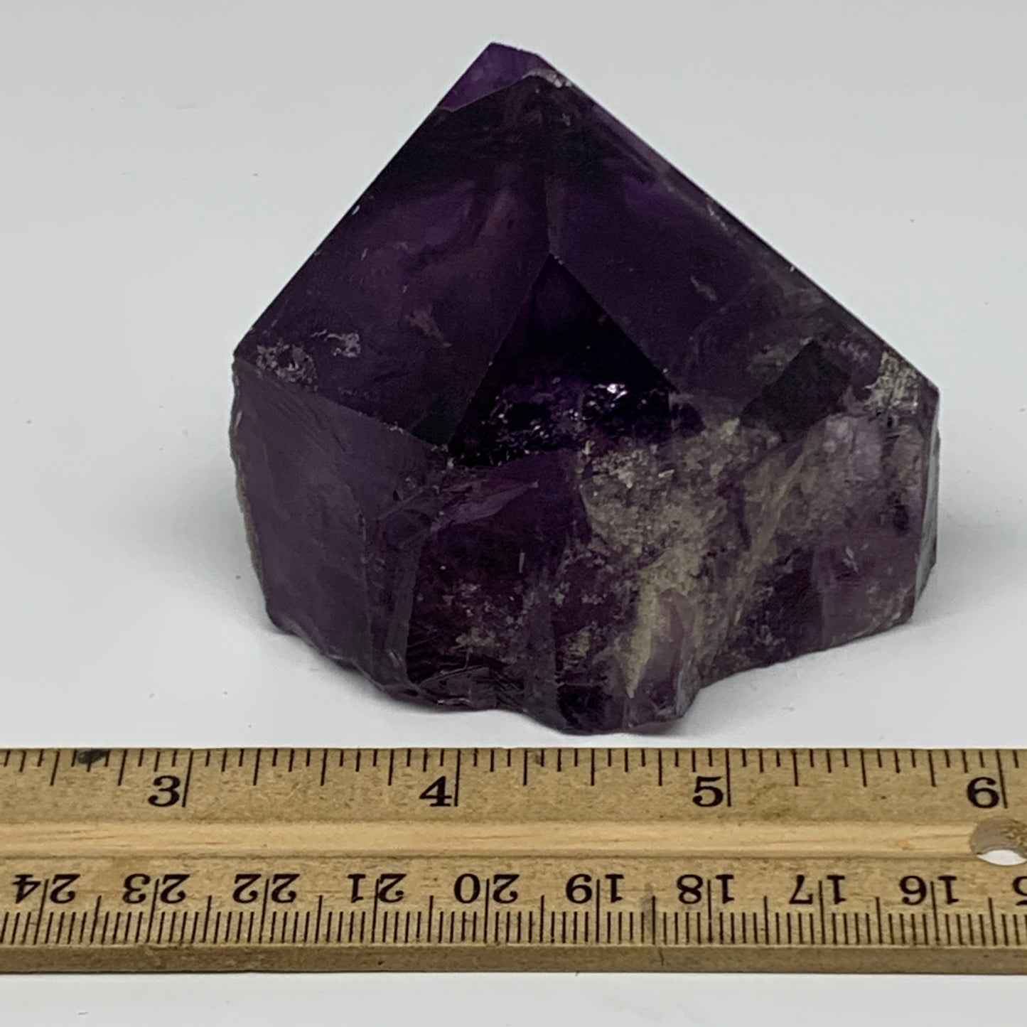 229.1g,2.3"x2.8"x1.8", Amethyst Point Polished Rough lower part Stands, B19044
