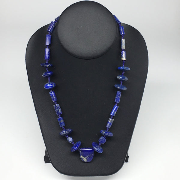55.3g, 8mm-20mm Natural Lapis Lazuli Bead Mixed Shaped Strand,29 Beads,LPB219