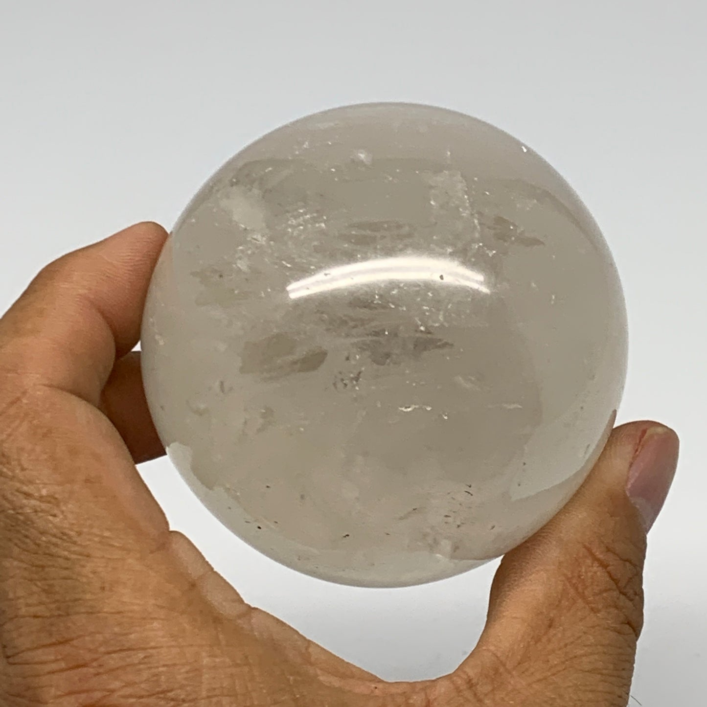 375.2g, 2.5"(64mm), Natural Quartz Sphere Crystal Gemstone Ball @Brazil, B22321