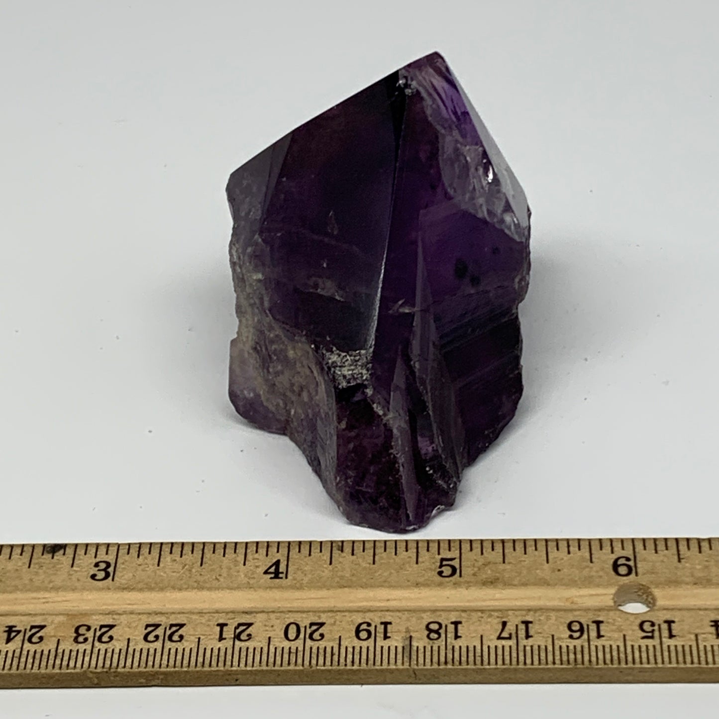 229.1g,2.3"x2.8"x1.8", Amethyst Point Polished Rough lower part Stands, B19044