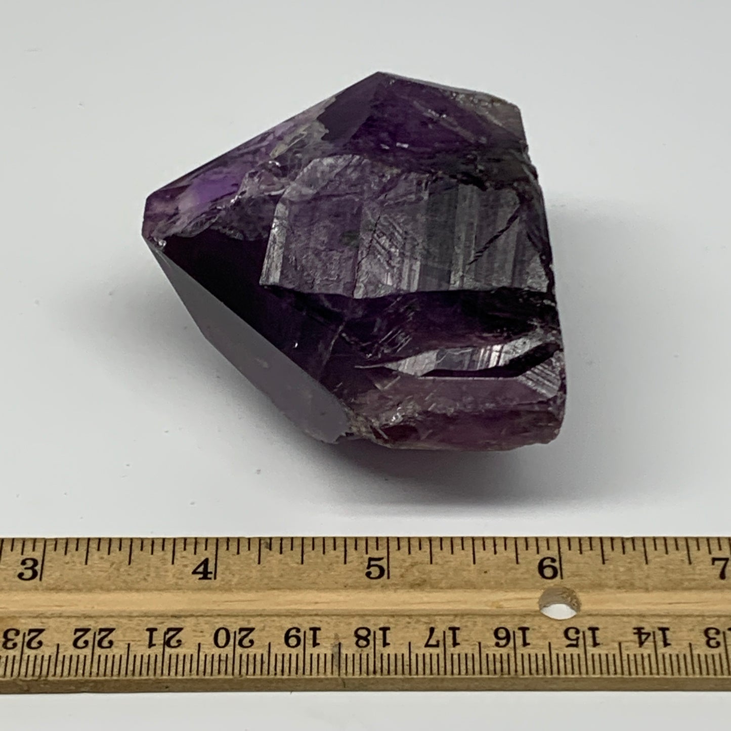 229.1g,2.3"x2.8"x1.8", Amethyst Point Polished Rough lower part Stands, B19044