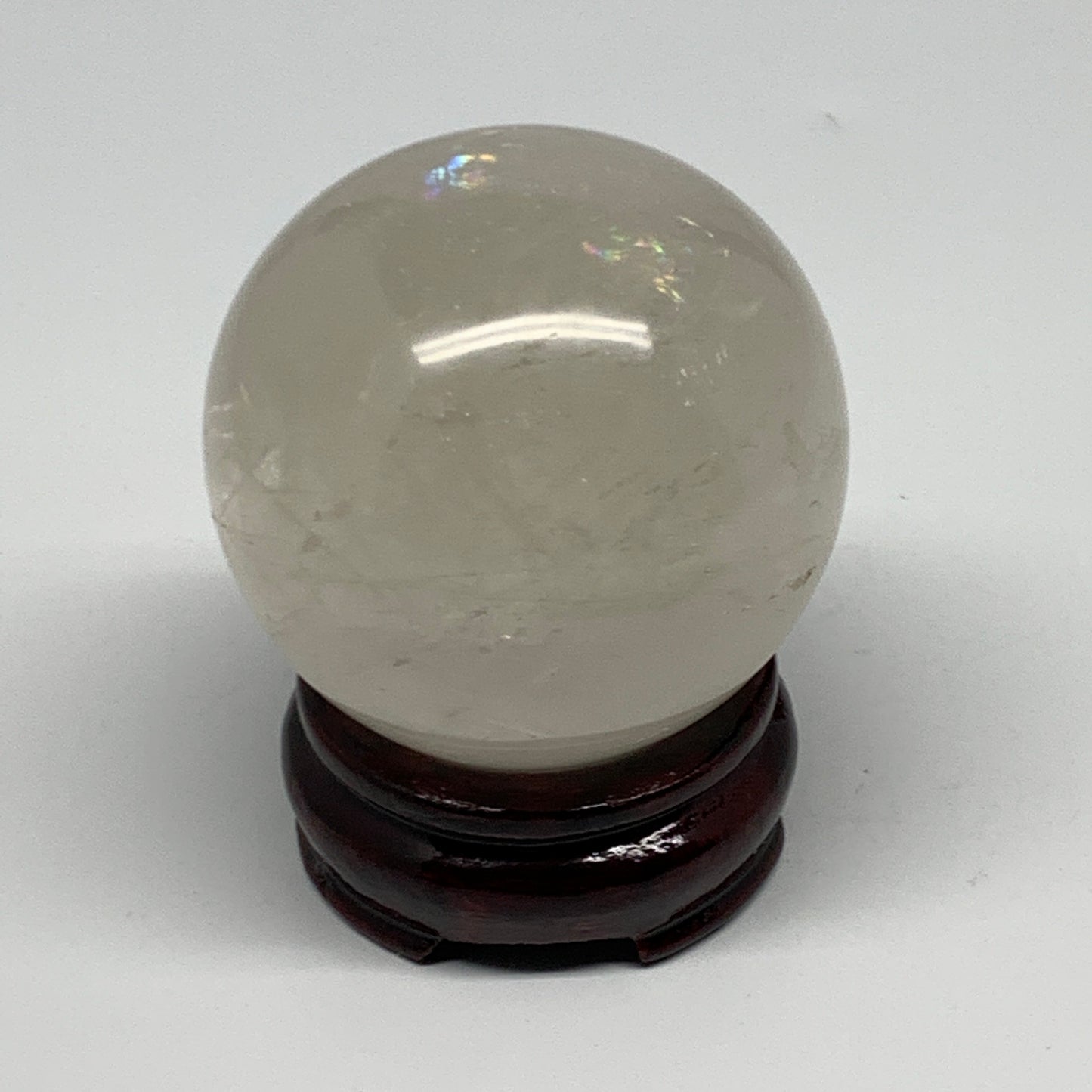 375.2g, 2.5"(64mm), Natural Quartz Sphere Crystal Gemstone Ball @Brazil, B22321