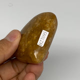 91.7g, 2.1"x2.2"x0.9", Natural Golden Quartz Heart Small Polished Crystal, B2709