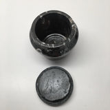 236g, 2.5"x2.7" Small Round Fossils Ammonite Brown Jewelry Box @Morocco,MF952 - watangem.com