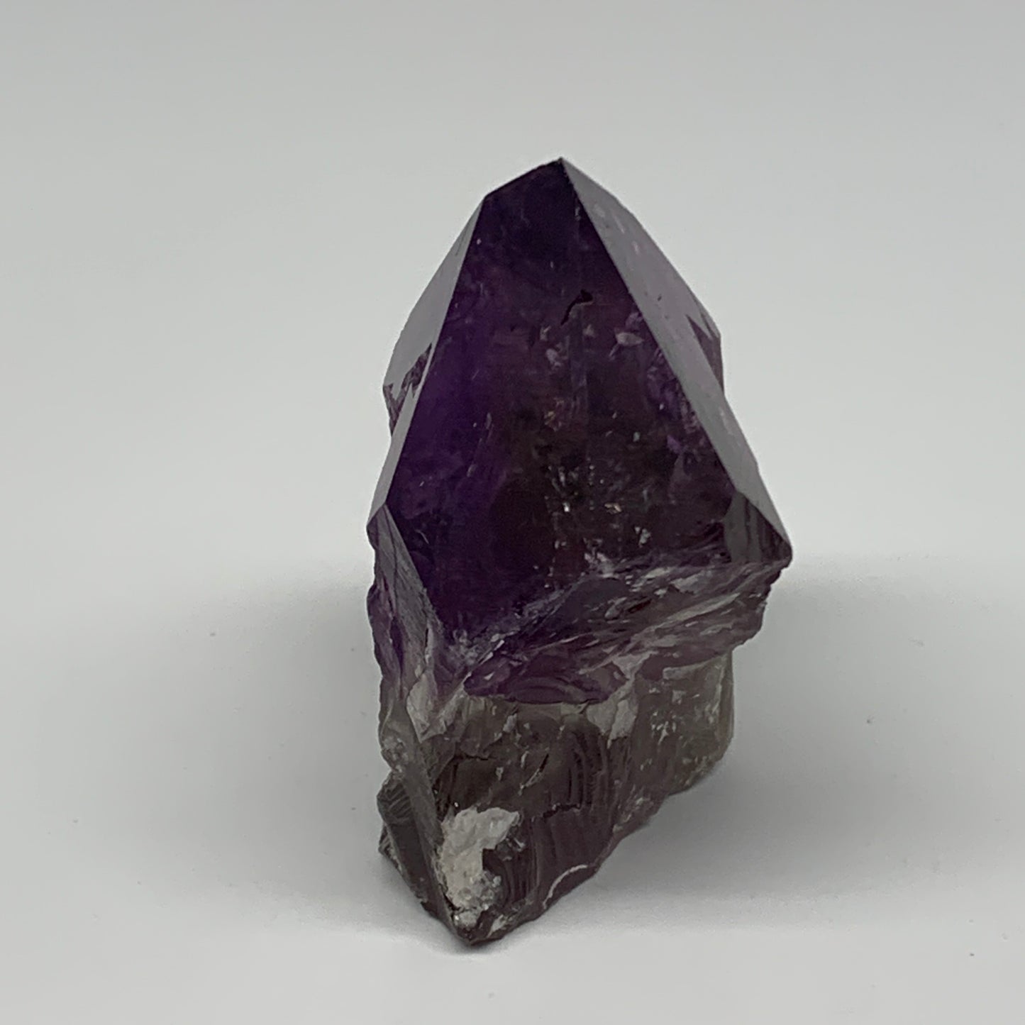 202.9g,3.2"x2.3"x1.6", Amethyst Point Polished Rough lower part Stands, B19047