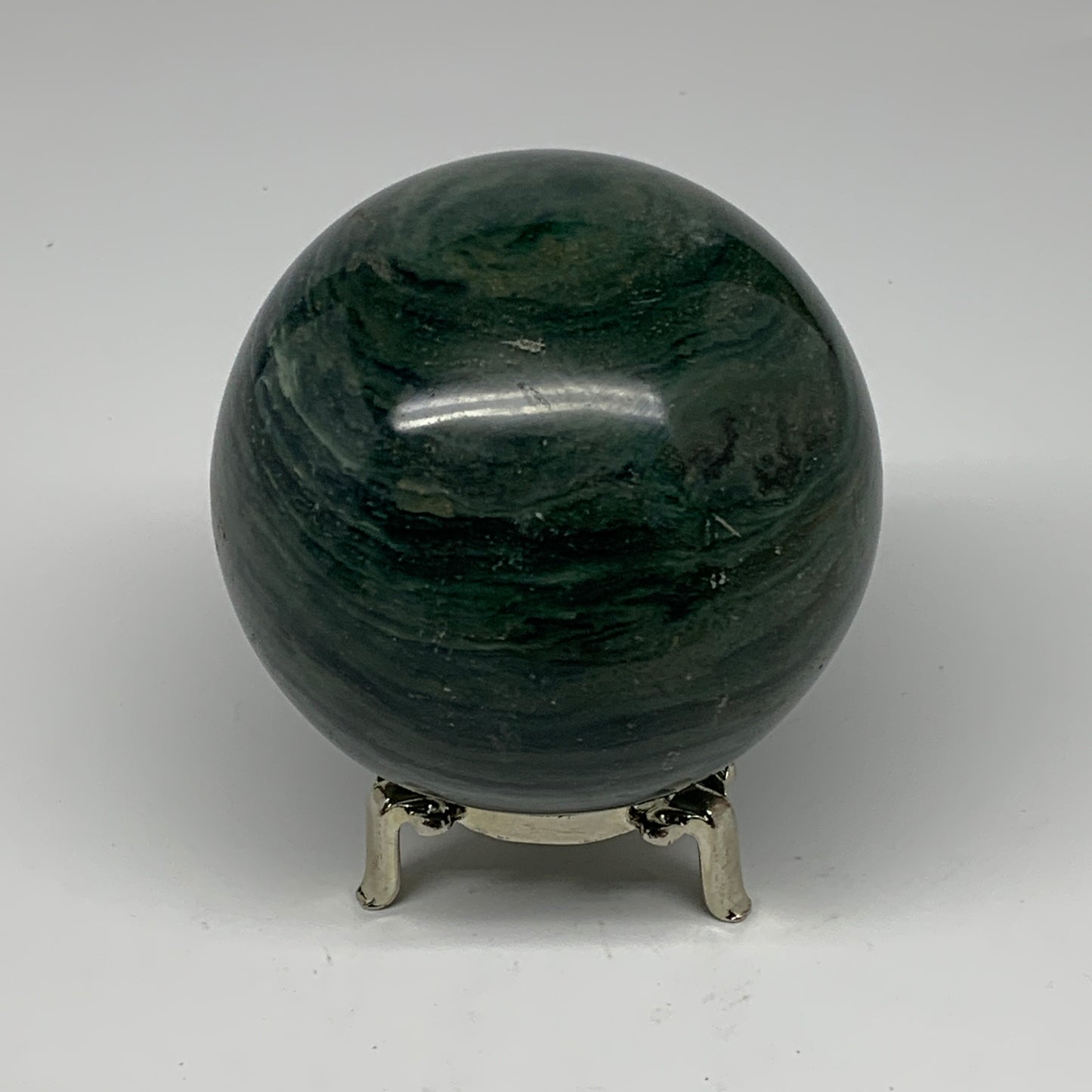 868g, 3.4" (85mm), Ocean Jasper Sphere Geode Crystal Reiki @Madagascar, B25442