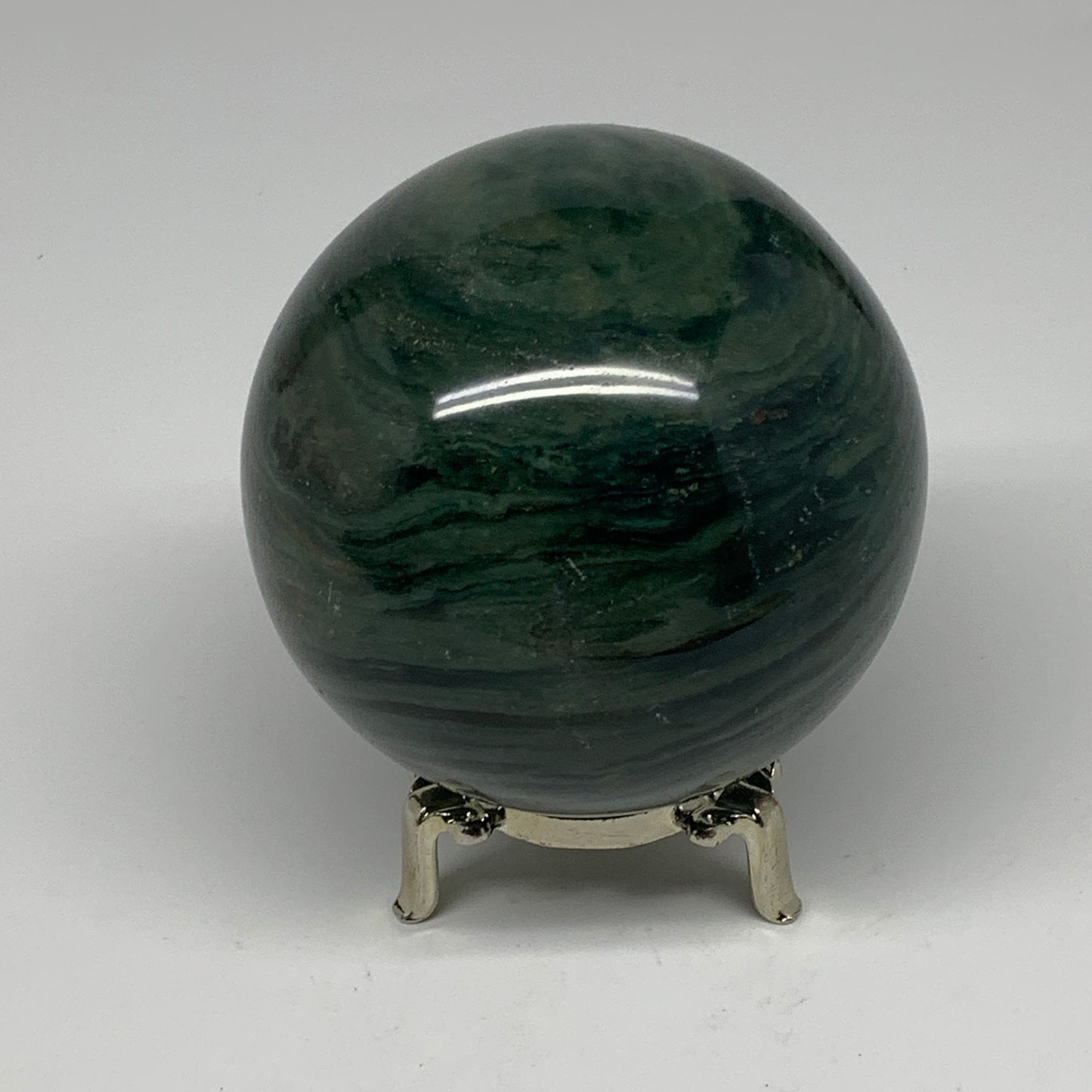 868g, 3.4" (85mm), Ocean Jasper Sphere Geode Crystal Reiki @Madagascar, B25442