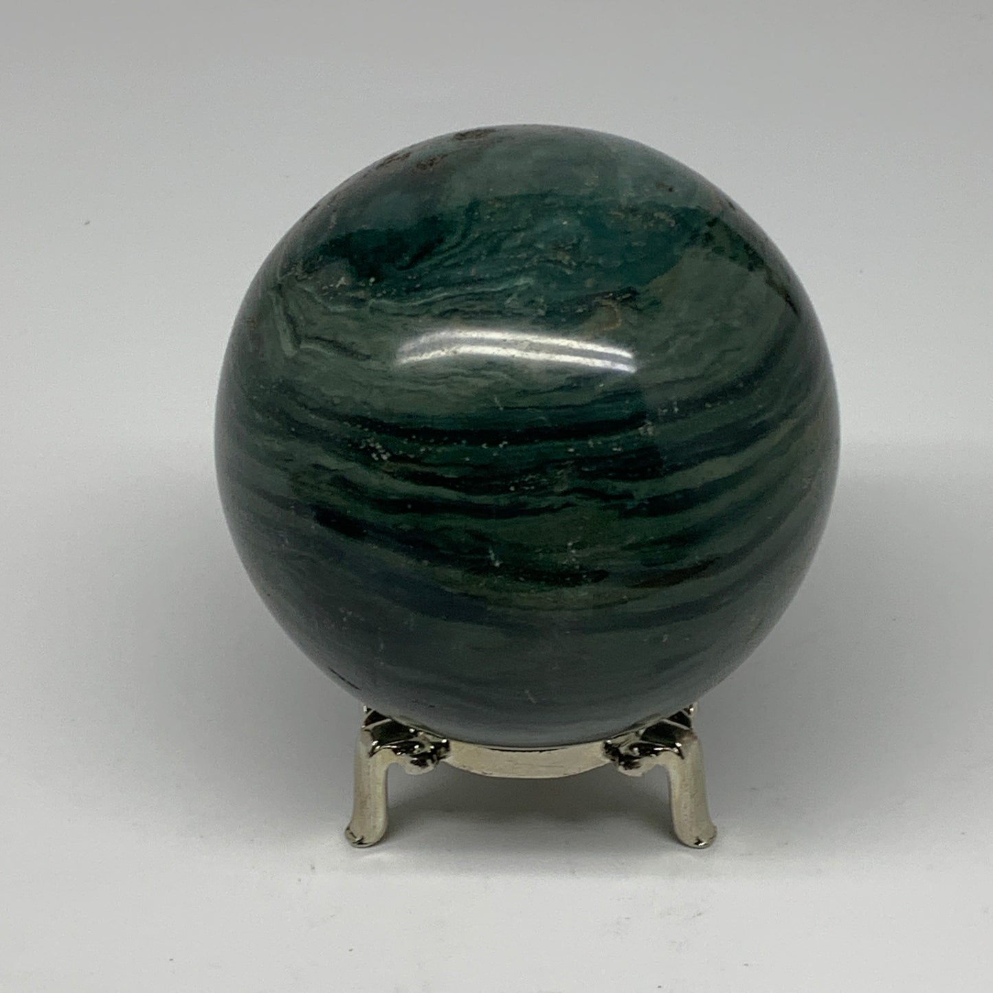 868g, 3.4" (85mm), Ocean Jasper Sphere Geode Crystal Reiki @Madagascar, B25442