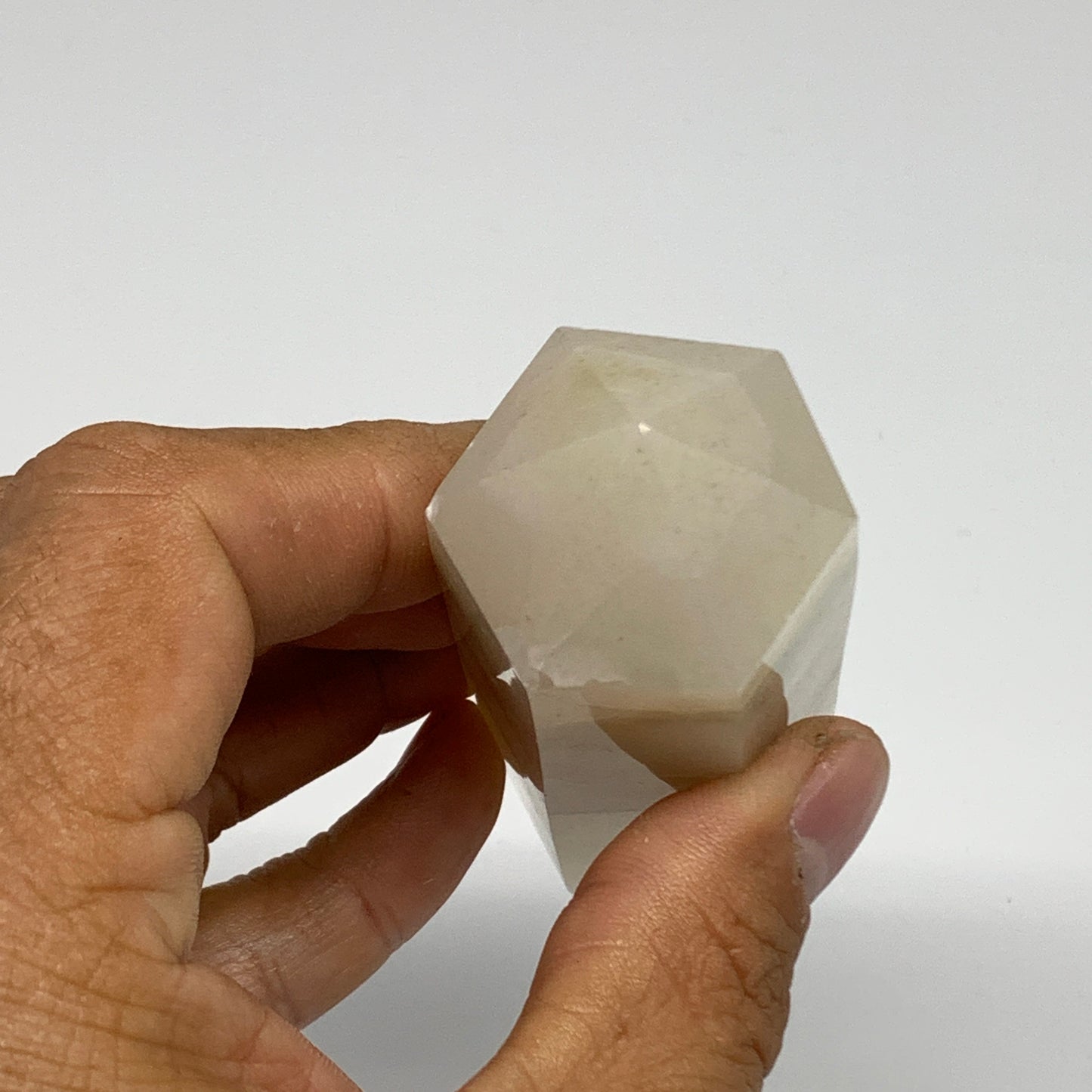 156.8g, 3.5"x1.1" Banded Onyx Point Tower Obelisk Crystal @Pakistan, B25126