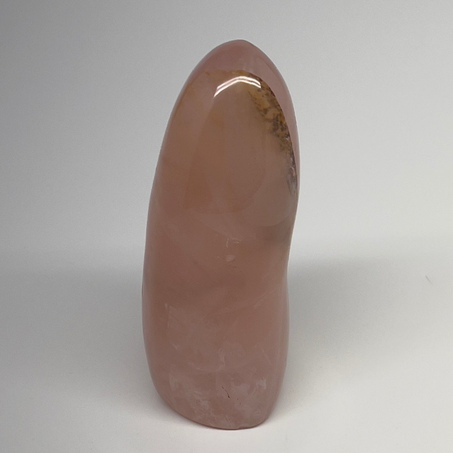 399.8g,4.4"x2"x1.7" Rose Quartz Crystal Freeform Polished Crystal, B20628