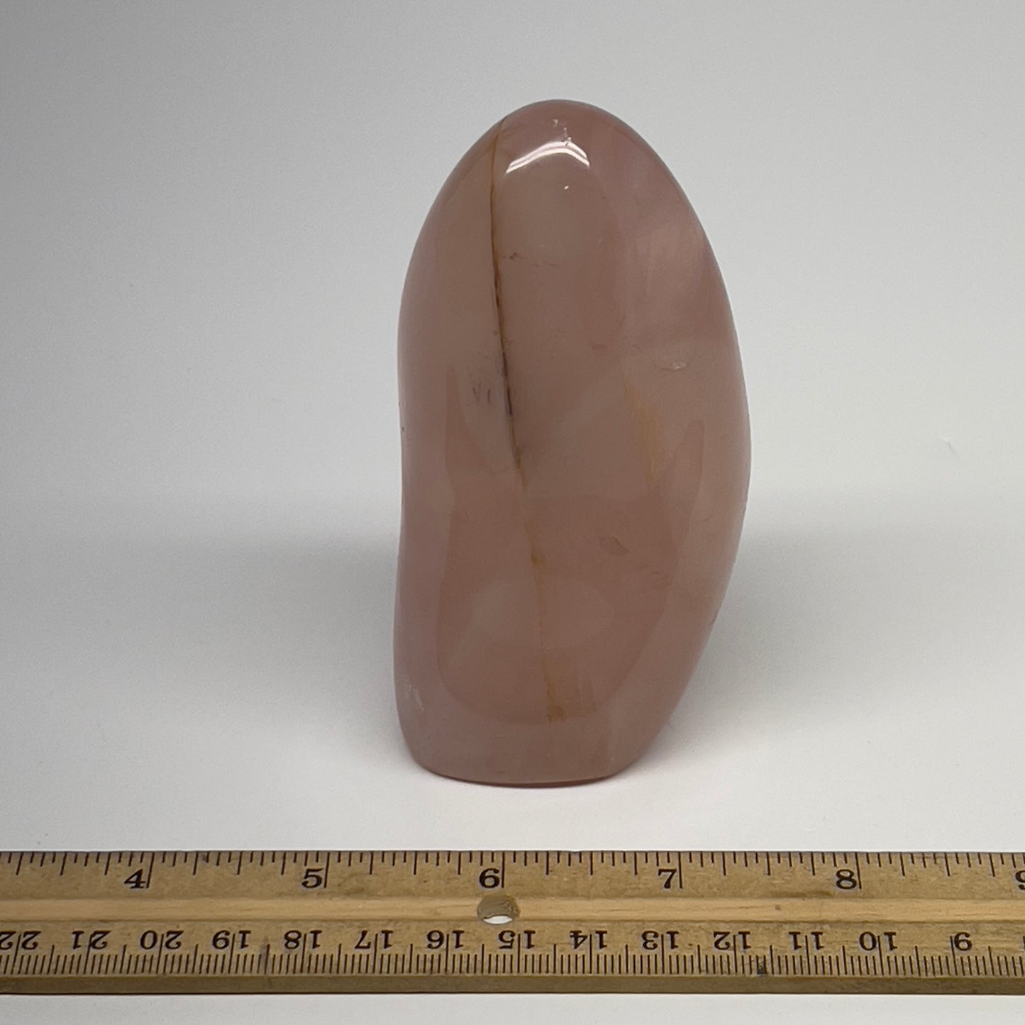 399.8g,4.4"x2"x1.7" Rose Quartz Crystal Freeform Polished Crystal, B20628