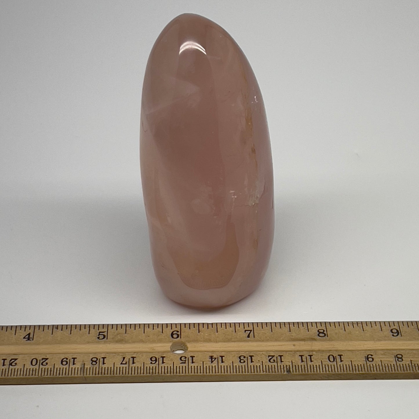 399.8g,4.4"x2"x1.7" Rose Quartz Crystal Freeform Polished Crystal, B20628
