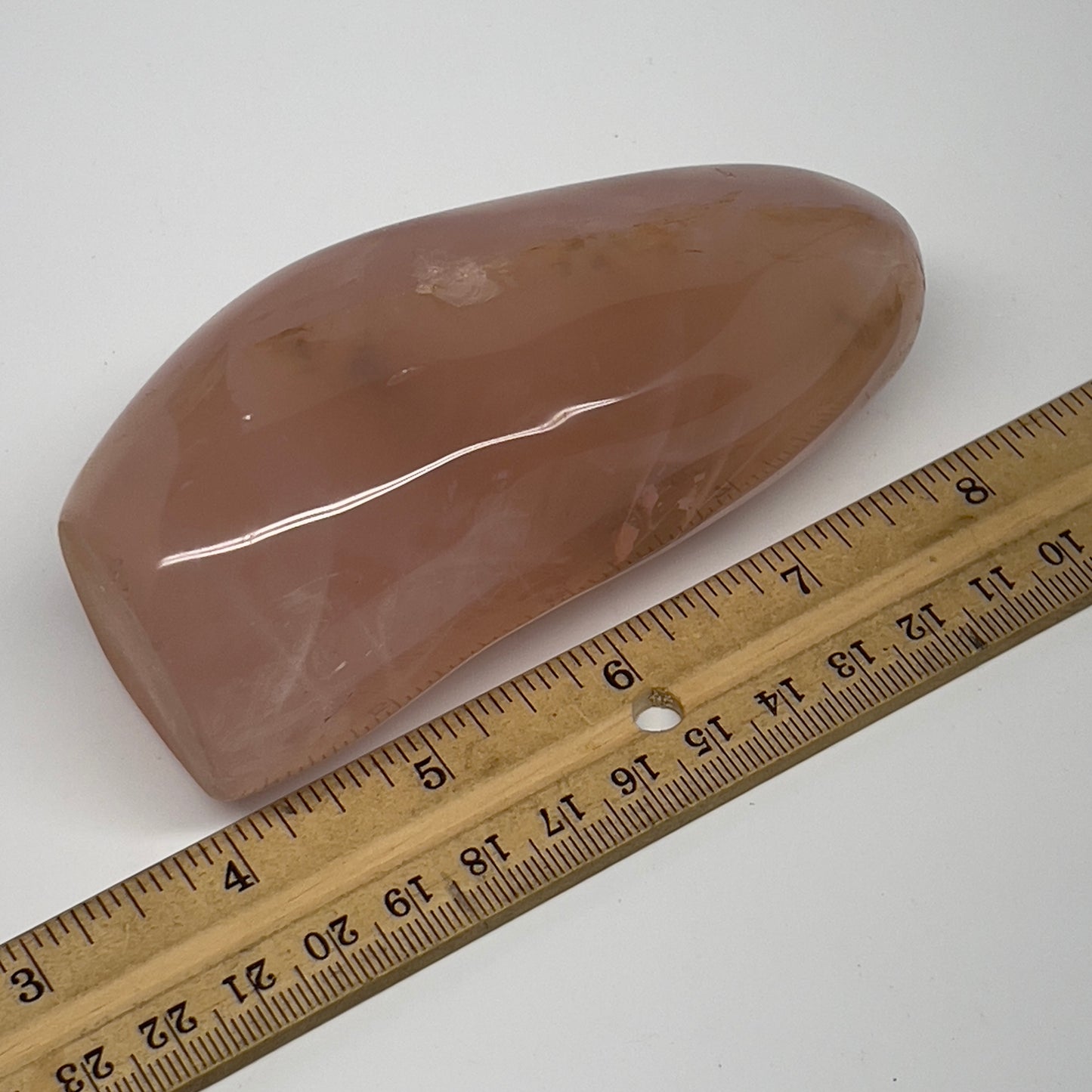399.8g,4.4"x2"x1.7" Rose Quartz Crystal Freeform Polished Crystal, B20628