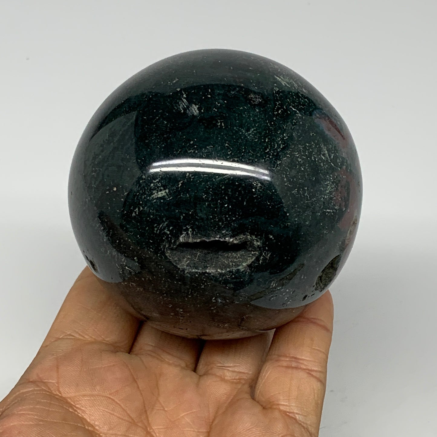 518g, 2.9" (73mm), Ocean Jasper Sphere Geode Crystal Reiki @Madagascar, B25444