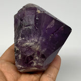 329.4g,2.6"x3.2"x2.3", Amethyst Point Polished Rough lower part Stands, B19049