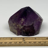 329.4g,2.6"x3.2"x2.3", Amethyst Point Polished Rough lower part Stands, B19049