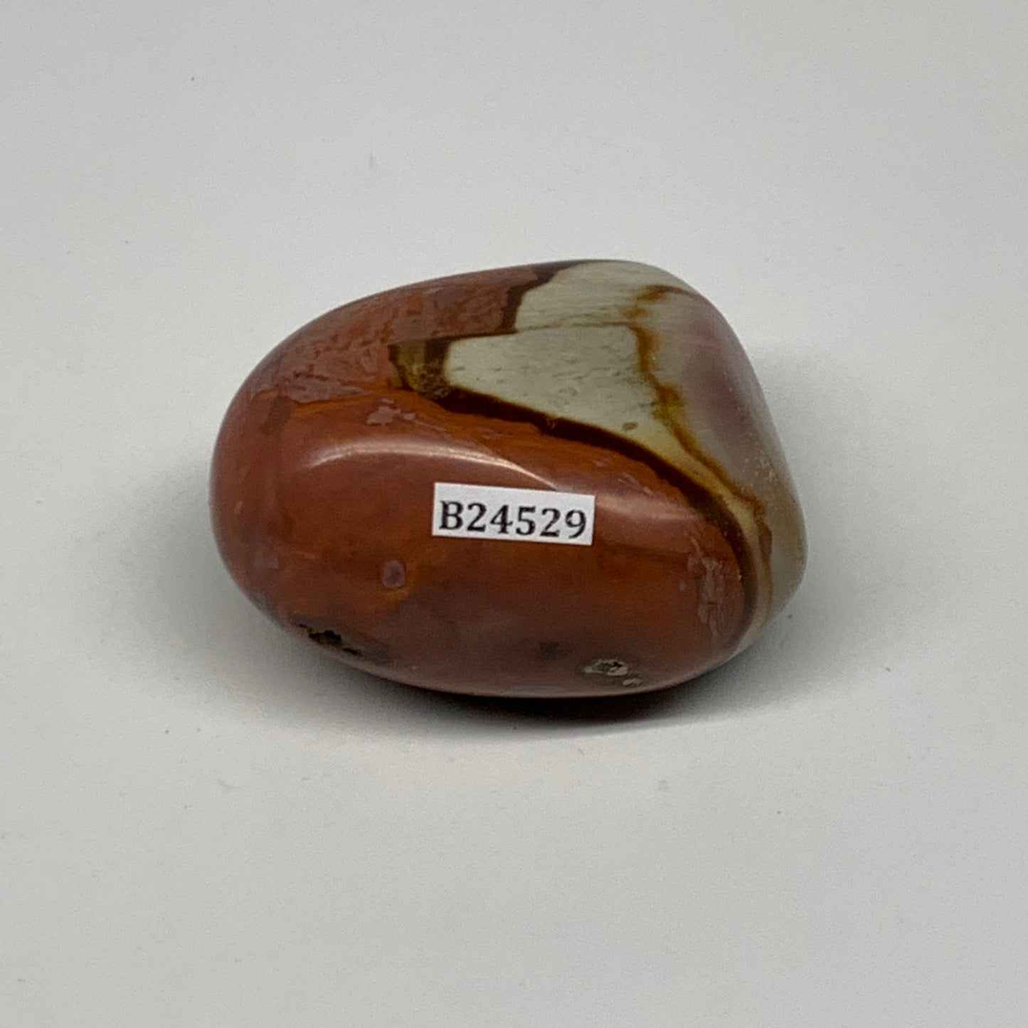 138.8g, 2.4"x1.8"x1.4" Polychrome Jasper Palm-Stone Reiki @Madagascar, B24529