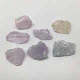 60.2 Grams,7pcs, Natural Rough Lavender Pink Kunzite Crystal @Afghanistan,KUN220