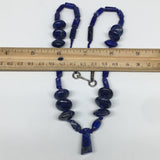 47.4g, 10mm-24mm Natural Lapis Lazuli Bead Mixed Shaped Strand,33 Beads,LPB212