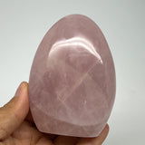 344.2g,3.5"x2.6"x1.5" Rose Quartz Crystal Freeform Polished Crystal, B20631