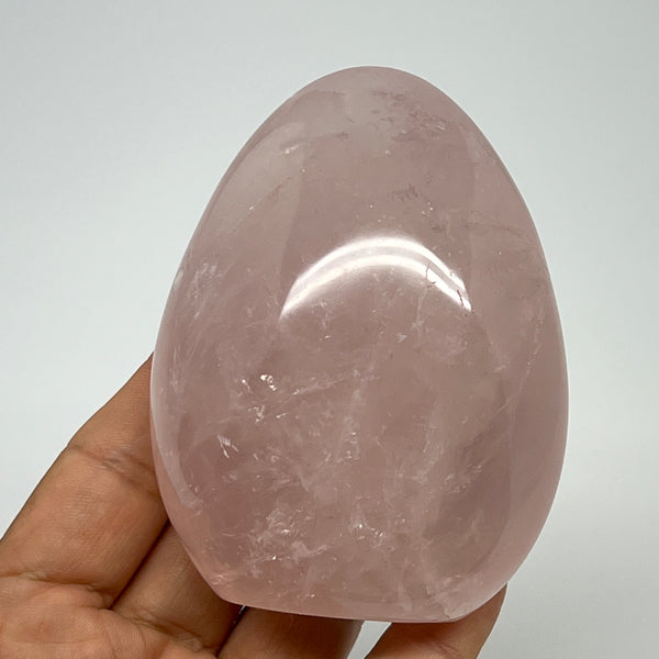 326.2g,3.3"x2.6"x1.7" Rose Quartz Crystal Freeform Polished Crystal, B20632
