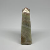 288.1g, 4.8"x1.5" Banded Onyx Point Tower Obelisk Crystal @Pakistan, B25130