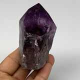 240.3g,3.1"x2.1"x1.7", Amethyst Point Polished Rough lower part Stands, B19057
