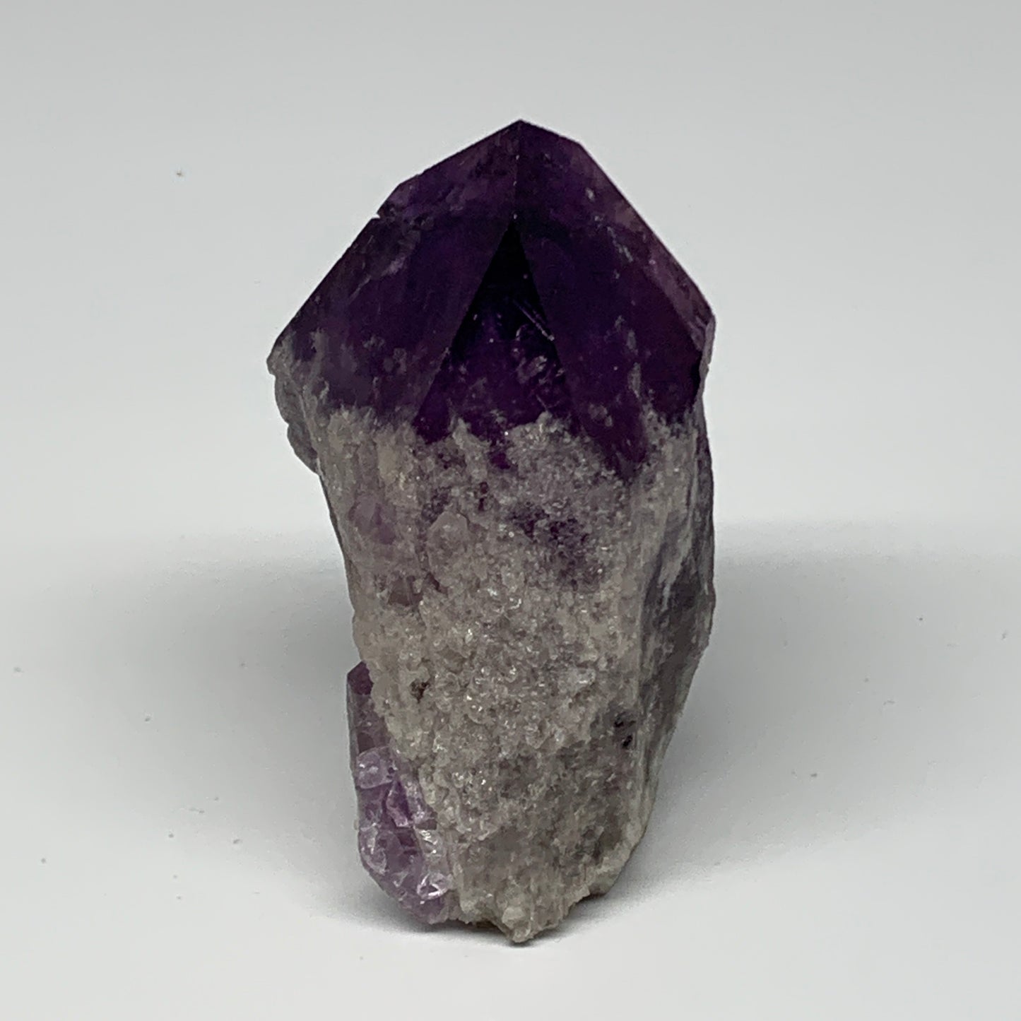 360.6g,3.9"x2.1"x2.1", Amethyst Point Polished Rough lower part Stands, B19058