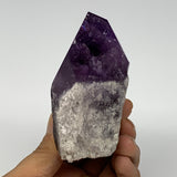 363.1g,3.2"x3"x1.7", Amethyst Point Polished Rough lower part Stands, B19059