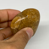 80g, 1.9"x2.1"x0.9", Natural Golden Quartz Heart Small Polished Crystal, B27108