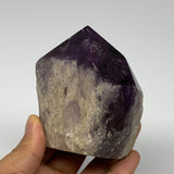 361.3g,3.2"x2.9"x2.1", Amethyst Point Polished Rough lower part Stands, B19060