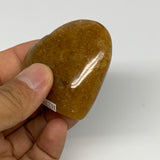 81.8g, 2"x2.2"x0.9", Natural Golden Quartz Heart Small Polished Crystal, B27109