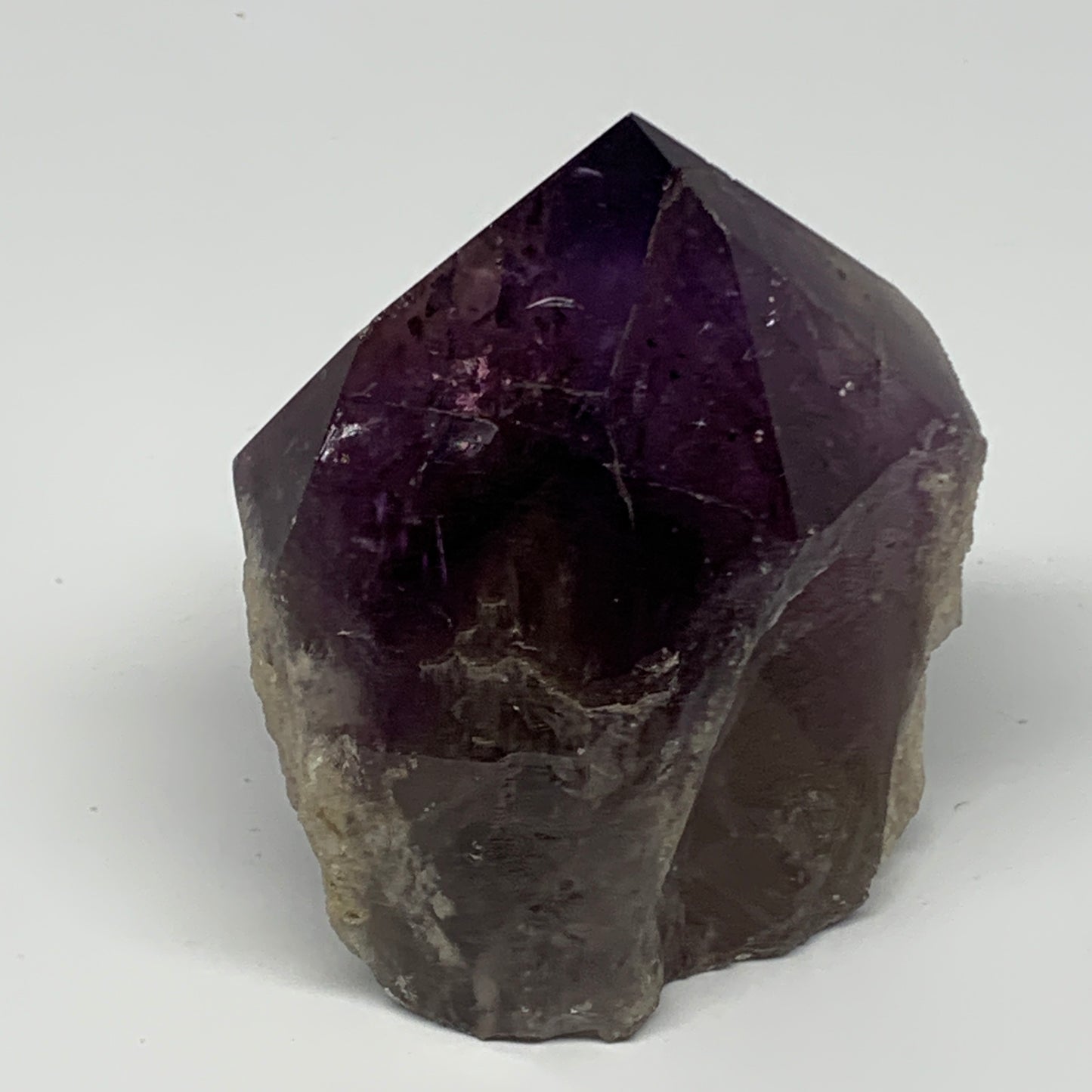 361.3g,3.2"x2.9"x2.1", Amethyst Point Polished Rough lower part Stands, B19060