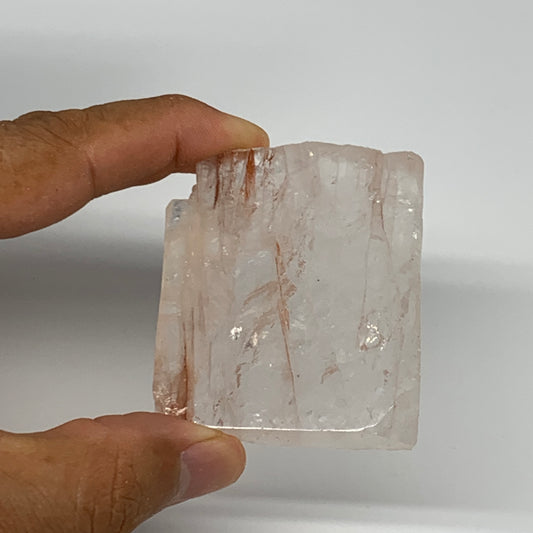 66.1g, 2.3"x1.9"x0.5", One face polished Fire Quartz, One face semi polished, B1