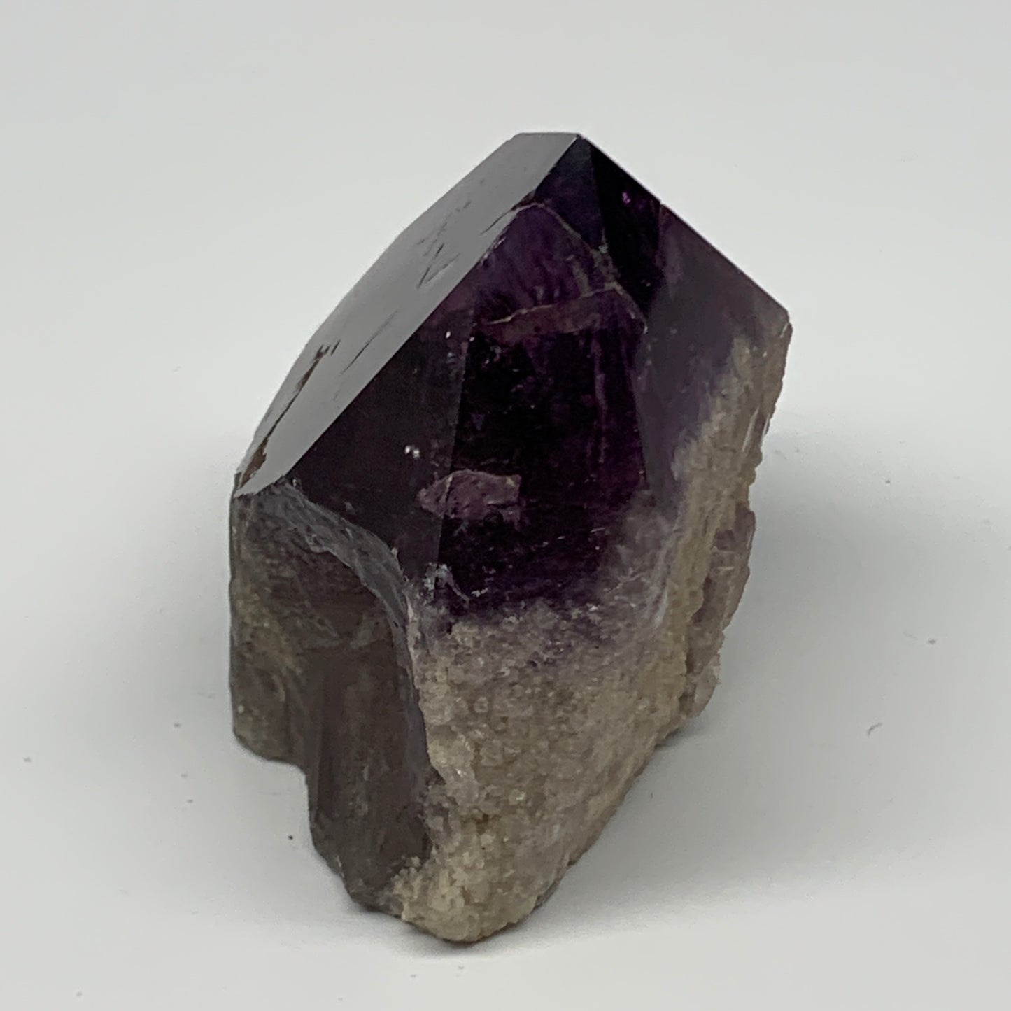 361.3g,3.2"x2.9"x2.1", Amethyst Point Polished Rough lower part Stands, B19060