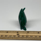 61g, 2.5"x1"x0.8" Natural Solid Malachite Penguin Figurine @Congo, B7372