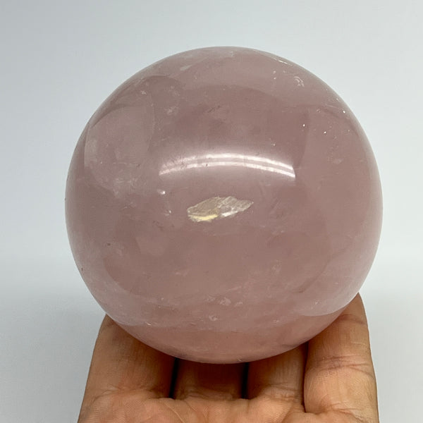 575g,3"(75mm) Rose Quartz Sphere Gemstone @Madagascar,Healing Crystal,B20643