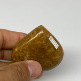 79.7g, 2"x2.1"x0.9", Natural Golden Quartz Heart Small Polished Crystal, B27111