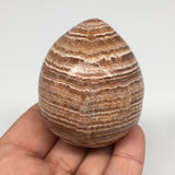 166.3g, 2.3”x 1.9” Natural Banned Aragonite Polished Egg from Morocco, MF3285