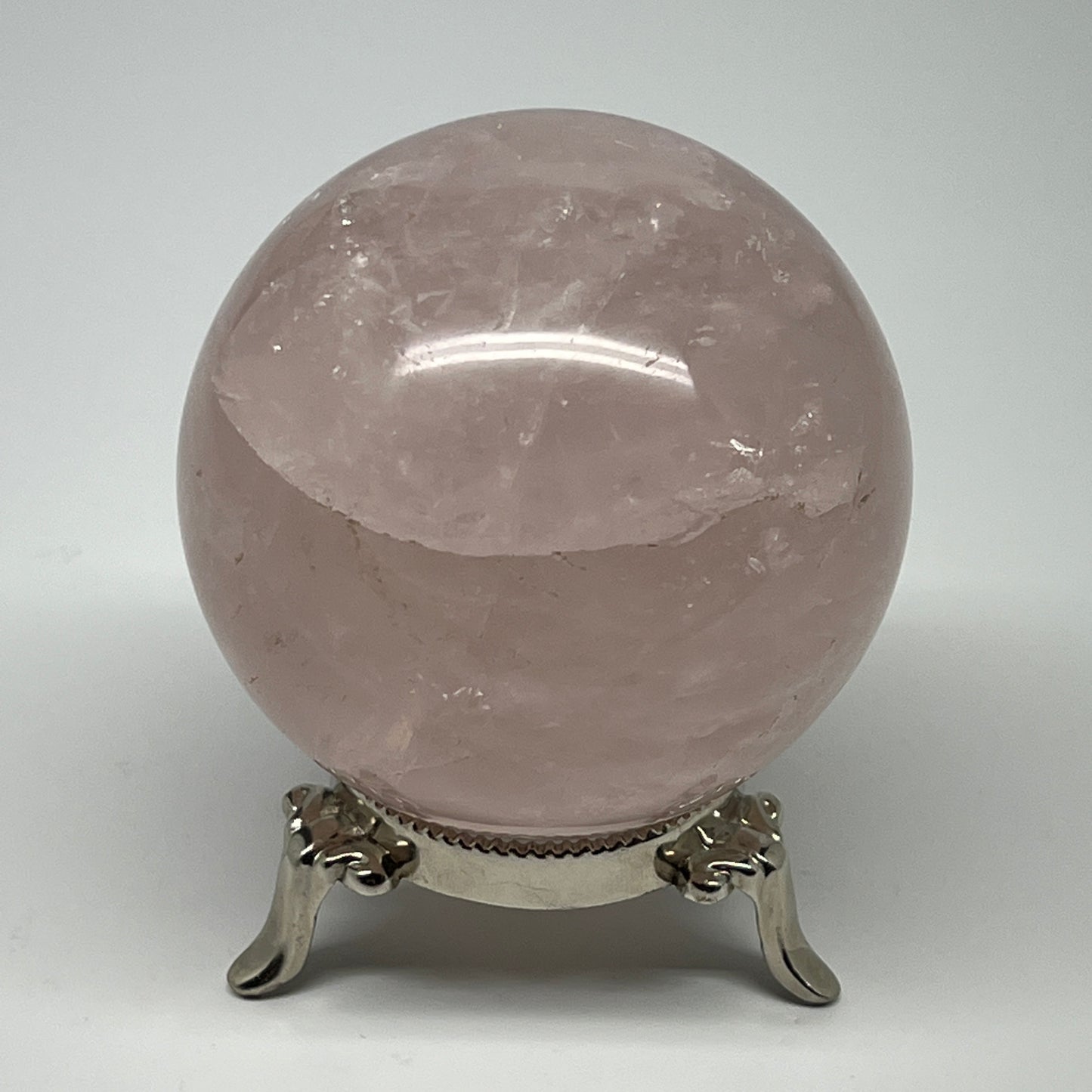575g,3"(75mm) Rose Quartz Sphere Gemstone @Madagascar,Healing Crystal,B20643