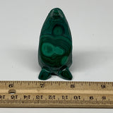 86.5g, 2.8"x1.2"x0.8" Natural Solid Malachite Penguin Figurine @Congo, B7374
