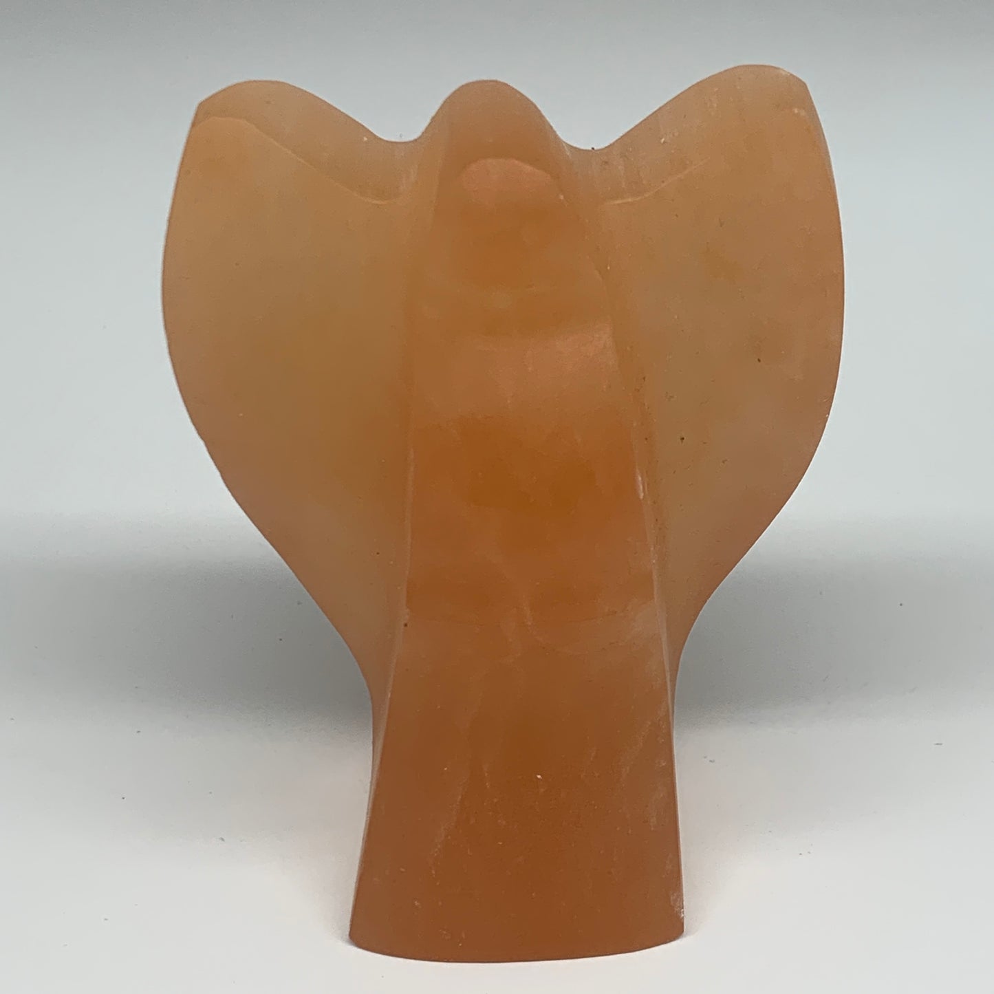 834g, 5"x3.7"x2.4"" Orange Selenite (Satin Spar) Angel Crystal @Morocco,B9361