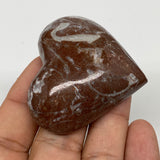 52g, 1.8" x 2"x 0.7", Natural Untreated Red Shell Fossils Half Heart @Morocco,F1