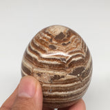 235.5g, 2.5”x 2.1” Natural Banned Aragonite Polished Egg from Morocco, MF3288