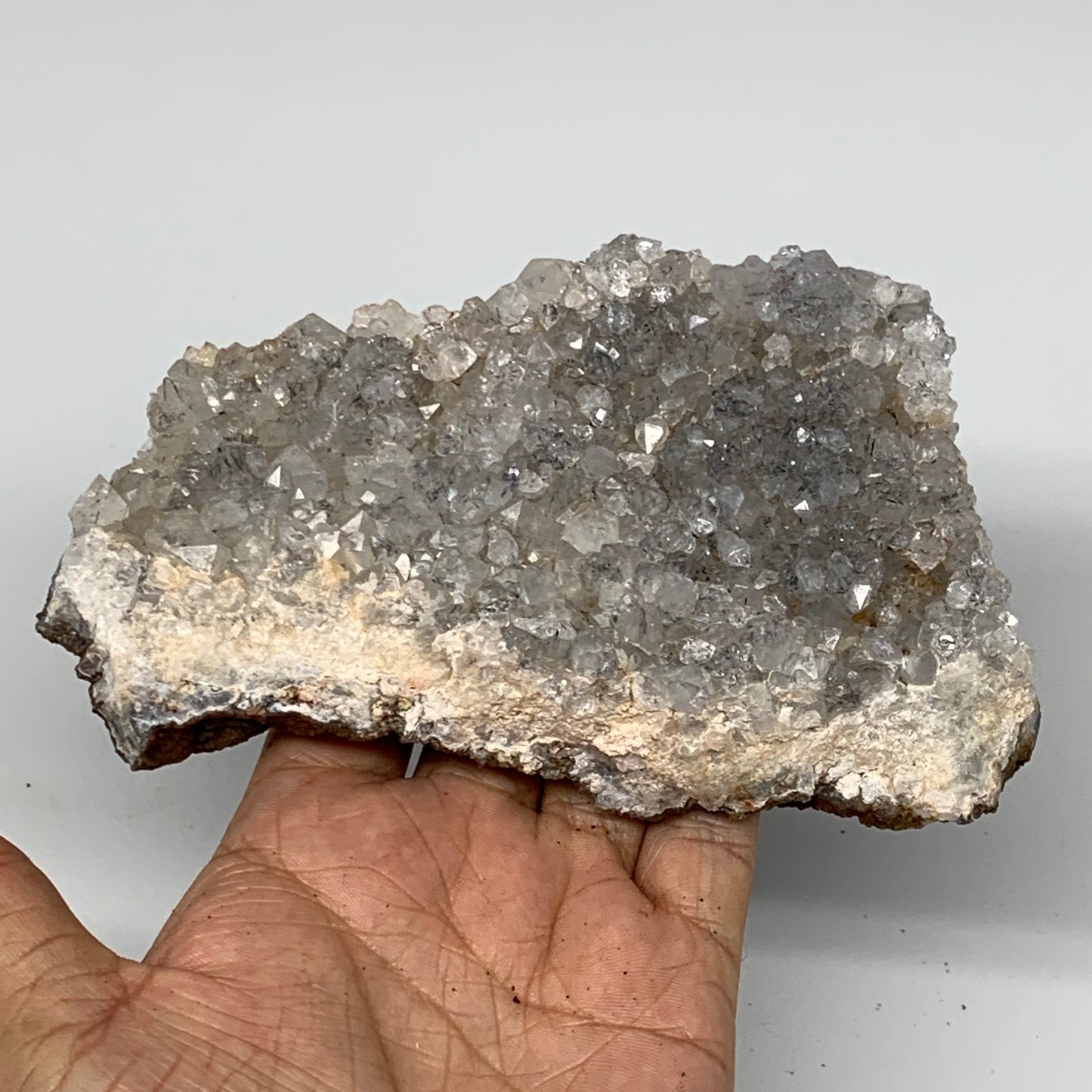 522g, 5.8"x3.3"x1.5", Rare Manganese Cluster With Quartz Mineral Specimen,B11020